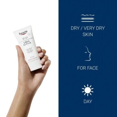 EUCERIN CREME VISAGE EMOLLIENTE 5% UREE PEAU SECHE 50ML – Pour le visage | EUCERIN  4