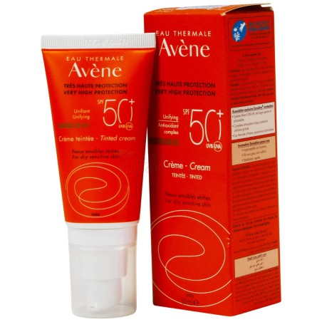 AVENE TRES HAUTE PROTECTION CREME TEINTEE PEAUX SENSIBLES SECHES SPF50+ 50ML – Teint perfecteur | AVENE  3