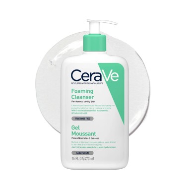 CERAVE GEL MOUSSANT NETTOYANT PEAUX NORMALES A GRASSES 473ML – Produits nettoyants | CERAVE  2