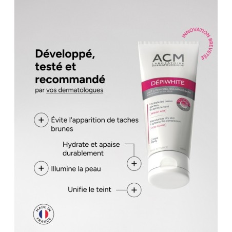 ACM DEPIWHITE LAIT CORPOREL ECLAIRISSANT 200ML – Pour le visage | ACM  2