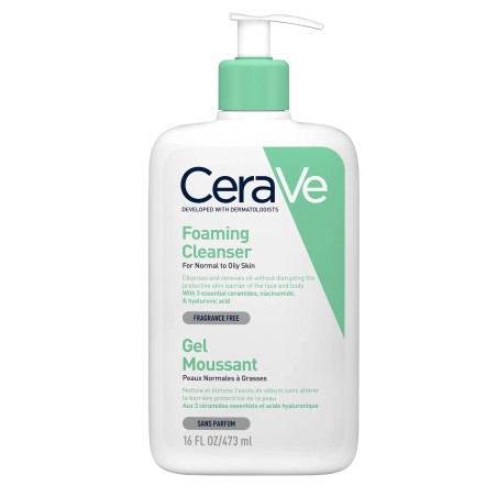 CERAVE GEL MOUSSANT NETTOYANT PEAUX NORMALES A GRASSES 473ML – Produits nettoyants | CERAVE  1