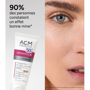 ACM DEPIWHITE M CREME PROTECTRICE TEINTEE SPF50+ DOREE 40ML – Protection solaire et bronzage | ACM  2