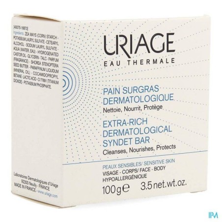 URIAGE PAIN SURGRAS DERMATOLOGIQUE 100G – Produits nettoyants | URIAGE  3
